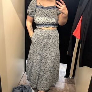 Jeanette Top and Skirt in Florentine Floral